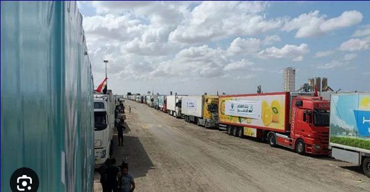 الاتحاد الاوروبي : 100 شاحنة يفترض أن تدخل يوميا غزة
