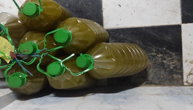 حجز كمية من الزيت المغشوش