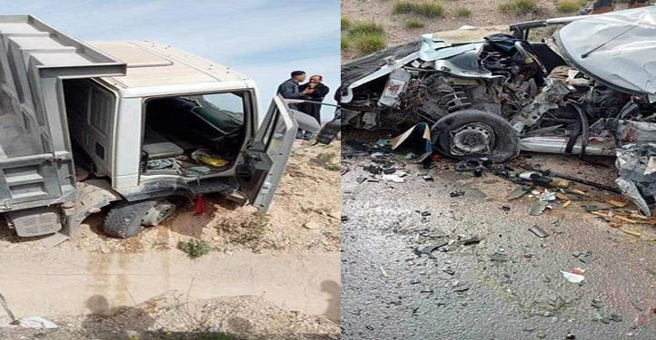 القصرين : حادث مرور أليم راح ضحيته 4 أشخاص و أصيب اخرون